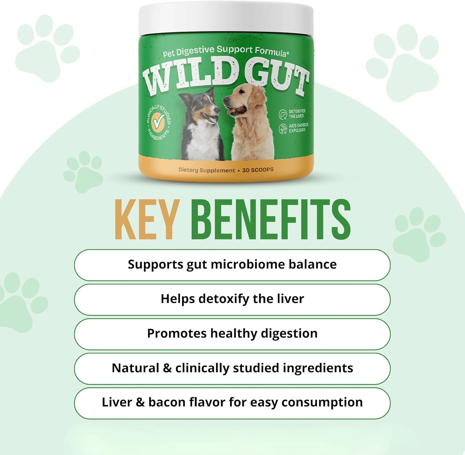 wild gut dog supplement